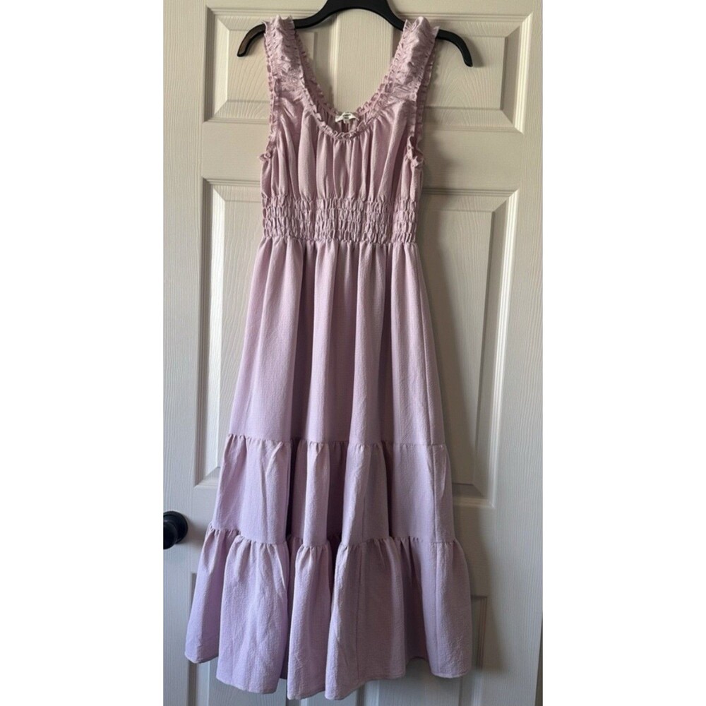Entro Boutique Women’s Maxi Dress Size L Pink Sleeveless Never Worn No Tags New